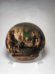 Hutschenreuther Dankgebet Коллекционная тарелка "Благодарственная молитва", 3102В, 20см, Германия, 1990г.