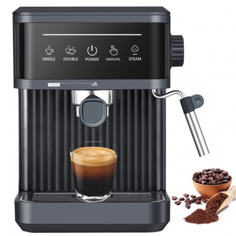 Mutoy Mutoy Kaffeevollautomat Kaffeevollautomat,Espresso Siebtragermaschine 20 Bar, Kaffeemaschine fur den Hausgebrauch, 850W, 1,8 Liter Wassertank Полностью автоматическая кофемашина Mutoy, эспрессо-портафильтр на 20 бар, кофемашина для домашнего исполь