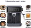 Mutoy Mutoy Kaffeevollautomat Kaffeevollautomat,Espresso Siebtragermaschine 20 Bar, Kaffeemaschine fur den Hausgebrauch, 850W, 1,8 Liter Wassertank Полностью автоматическая кофемашина Mutoy, эспрессо-портафильтр на 20 бар, кофемашина для домашнего исполь