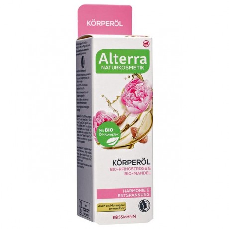 Alterra Korperol Bio-Pfingstrose и Bio-Mandel Alterra Масло для тела Био-пионы и органическое миндальное масло  для гармонии100 г