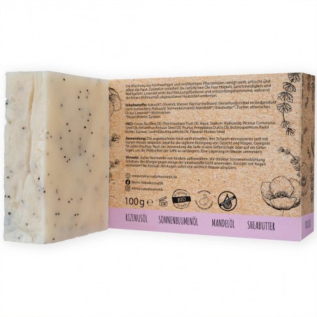 Meina Lavendel + Mohn Peeling Seife  Отшелушивающее мыло лаванда + мак