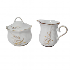 Winterling Markteluthen Bavaria Изысканный фарфоровый набор: cахарница и молочник с позолотой и рельефным рисунком, Германия, 1960-70гг.