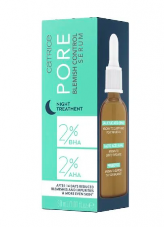 Catrice Serum Pore Blemish Control, Катрис Очищающая Сыворотка для лица с BHA, AHA и пребиотиками, 30 мл