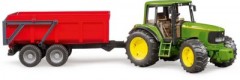 Bruder Trak 38cm John Deere 6920 mit Wannenkippanhanger Трак 38 см John Deere 6920 с самосвальным прицепом