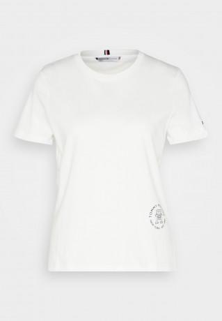 Tommy Hilfiger Basic T-shirt ecru Базовая футболка экрю