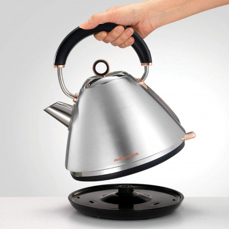 Morphy Richards Morphy Richards Wasserkocher Morphy Richards PYRAMID 1.5 Liter, kabellos, 3000 W, Gold Rose Morphy Richards Чайник Morphy Richards PYRAMID 1,5 л, беспроводной, 3000 Вт, золотисто-розовый