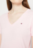 Tommy Hilfiger SLIM CODY NECK Print T-shirt pastel pink SLIM CODY NECK Футболка с принтом пастельно-рзовый