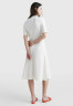 Tommy Hilfiger REG Famp;F STR 1/2ZIP MIDI Day dress ecru REG Famp;F STR 1/2ZIP МИДИ Повседневное платье экрю