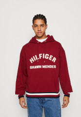 Tommy Hilfiger TOMMY HILFIGER X SHAWN MENDES HOODIE UNISEX Hoodie rouge TOMMY HILFIGER X SHAWN MENDES HOODIE UNISEX Худи румяна
