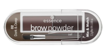 Augenbrauen-Set brow powder set dark & deep 02, Эссенс Тени для бровей для брюнеток 02, 2,3г.