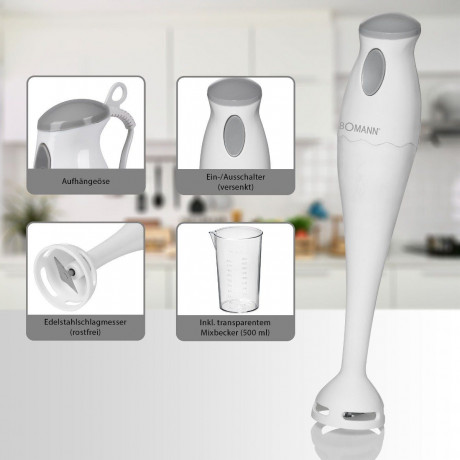 BOMANN BOMANN Stabmixer SM 354 CB  Погружной блендер BOMANN SM 354 CB