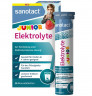 Sanotact Junior электролиты шипучие таблетки для детей от 4 лет Германия, 16 таблеток, магний и минералы для водного баланса, витамины для детей, вкус клубника