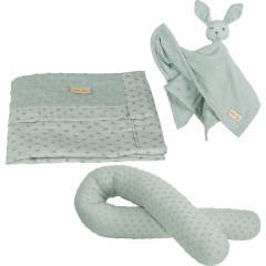 Roba Geschenkset Baby Kuscheln und Spielen Lil Planet frosty green Подарочный набор малышка обними и поиграй Lil Planet морозно-зеленый