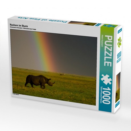 CALVENDO Puzzle CALVENDO Puzzle Nashorn im Sturm Пазл CALVENDO Puzzle Носорог во время бури