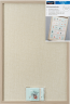 Paradies Pinnwand Adventskalender 2026, beige, 40 x 60 cm, 24 Pins und Kaertchen, Paradies Адвент-календарь 2026 — пробковая доска для самостоятельного наполнения, 40 × 60 см, 24 кнопки и карточки