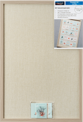 Paradies Pinnwand Adventskalender 2026, beige, 40 x 60 cm, 24 Pins und Kaertchen, Paradies Адвент-календарь 2026 — пробковая доска для самостоятельного наполнения, 40 × 60 см, 24 кнопки и карточки