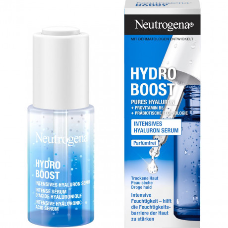 Neutrogena Hydro Boost Hyaluron Konzentrat, 15 ml, Neutrogena Hydro Boost Интенсивный концентрат с двумя формами гиалуроновой кислоты и провитамином B5, 15 мл