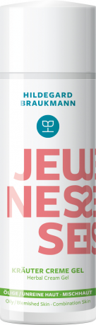 Hildegard Braukmann JEUNESSE Kraeuter Creme Gel, 50 ml, Hildegard Braukmann дневной крем для лица с комплексом трав, для комбинированной и жирной кожи, для женщин и мужчин, 50 мл