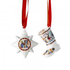 Hutschenreuther Hutschenreuther Jahresartikel Weihnachten 2020 Ministern d: 6,5 cm / Ministiefel h: 5,2 cm 'Weihnachtsbackerei' - limitiert auf 2.999 Stuck Set 2-tlg. Ежегодная статья Hutschenreuther Рождество 2020 г. Министры d: 6,5 см / мини-сапожки h: