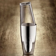 Robbe &amp; Berking Robbe &amp; Berking Martele Bar-Kollektion - 90 g versilbert Cocktailshaker mit Glas Robbe &amp;amp; Berking Martele Bar Collection - 90 г посеребренный шейкер для коктейлей со стеклом