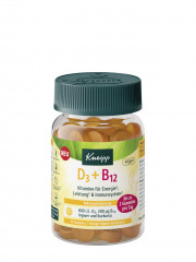 Kneipp D3 + B12 Gummies, 90 g, Kneipp жевательные пастилки D3 + B12 с имбирём и куркумой, 90 г