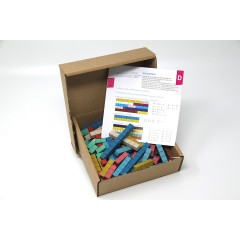 Wissner aktiv lernen Rechenstabe in 10 Montessori-Farben (100 Stuck) Логарифмическая линейка в 10 цветах Монтессори (100 штук)