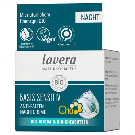 lavera Basis Sensitive Anti-Falten Nachtcreme Q10  Basis Sensitive Ночной крем против морщин Q10