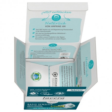 lavera Basis Sensitive Anti-Falten Nachtcreme Q10  Basis Sensitive Ночной крем против морщин Q10