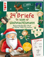EMF 24 Briefe vom Weihnachtsmann 2026, детский адвент-календарь с 24 письмами от Деда Мороза, заданиями и наклейками