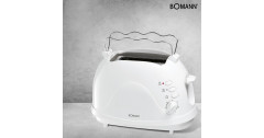 Bomann Bomann Toaster TA 246 CB weiss, 700 Watt, fur 2 Scheiben Toast weiss Тостер Bomann TA 246 CB белый, 700 Вт, на 2 ломтика тостов