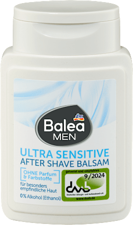 Balea MEN After Shave Balsam Ultra Sensitive, 100 ml, Бальзам после бритья для особо чувствительной кожи без отдушки, 100 мл