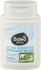 Balea MEN After Shave Balsam Ultra Sensitive, 100 ml, Бальзам после бритья для особо чувствительной кожи без отдушки, 100 мл