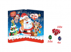 Kinder Mix Chocolate Table 2025 Adventskalender, Киндер Адвент-календарь, 24 сладких сюрприза, 113 грамм