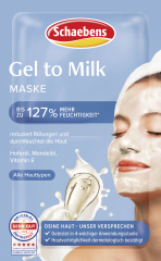 Schaebens Gel to Milk Maske 2 x 5 ml, Маска Gel to Milk для увлажнения и успокаивающего ухода, 2 × 5 мл