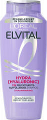L'Oreal Paris Elvital Hydra Hyaluronic 72H Feuchtigkeits-Auffuellendes Shampoo, 400 ml, Увлажняющий шампунь с гиалуроновой кислотой для обезвоженных волос, до 72 часов увлажнения, 400 мл