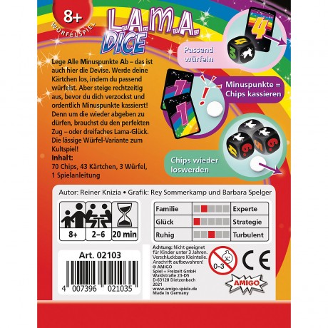 Amigo LAMA Dice ЛАМА кости