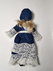 German Doll, Немецкая винтажная кукла в красивом платье, фарфор, 30см, 1970г.