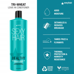 Sexy Hair Healthy Sexy Hair Soy Tri Wheat Leave-In Conditioner Увлажняющий кондиционер для волос, 1000 мл
