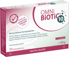 OMNI-BIOTIC 10, 10x5g, Комплекс бактерий Омни Биотик 10 штаммов бактерий для микрофлоры кишечника, Германия, 10 саше х 5 грамм