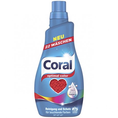 Coral Стиральный порошок Жидкий Optimal Color, 20 загрузок