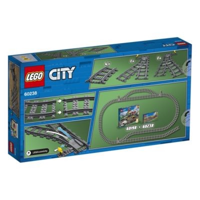 LEGO City 2er Set: 60205 Schienen + 60238 Weichen Городской комплект из 2 шт.: 60205 рельсов + 60238 переключателей