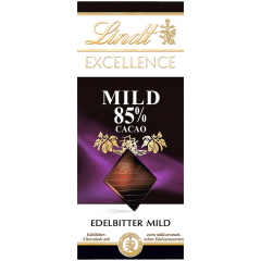 Lindt Excellence Edelbitter mild 85% Какао Горький шоколад 100г