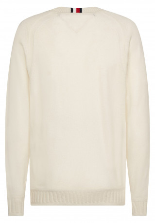 Tommy Hilfiger C-NECK Jumper ivory C-ШЕЯ Джемперы слоновая кость