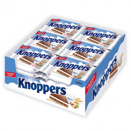 Knoppers Вафли с кремовой начинкой 24 шт. x 23,5г в фирменной упаковке