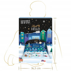 Lindt HELLO 2026 Adventskalender, Lindt Объёмный шоколадный адвент-календарь 2026 HELLO Зимний город, 48см x 37см, 243 г