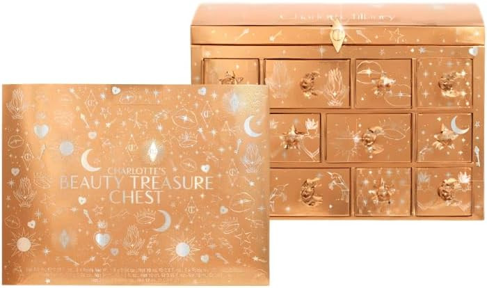 CHARLOTTE TILBURY Adventskalender Beauty Treasure Chest Адвент календарь 2025, Шарлотта тилбери 12 бьюти сюрпризов