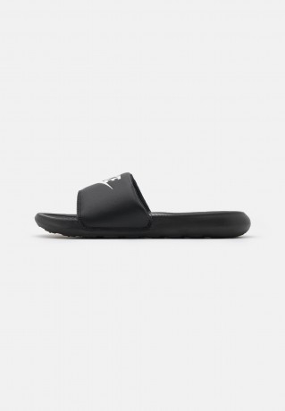 Nike Sportswear VICTORI ONE SLIDE Pantolette flach black/white VICTORI ONE SLIDE Мюли на плоской подошве черно-белый