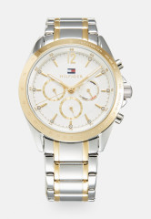 Tommy Hilfiger CASE BEZEL DIALBRACELET Chronograph watch silver-coloured/gold-coloured БРАСЛЕТ CASE BEZEL DIAL BRACELET Часы с хронографом серебристый/золотистый