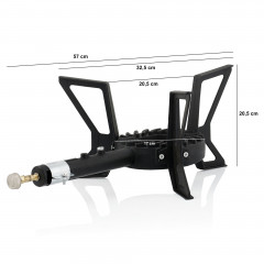 BBQ-Toro BBQ-Toro Gaskocher Gusseisen Gaskocher, 1-Ring-Gasbrenner 57 x 32,5 x 20,5 cm, 8kW  Газовая плита BBQ-Toro Чугунная газовая плита, 1-конфорочная газовая горелка 57 х 32,5 х 20,5 см, 8кВт