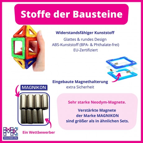 MAGNIKON Magnetische Bausteine MK-30 Магнитные строительные блоки МК-30